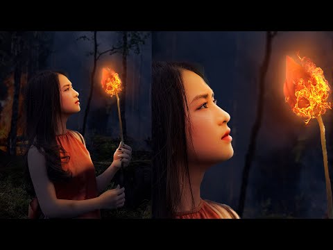 Tutorial Efek Api & Tips Mengatur Cahaya | Adobe Photoshop Indonesia