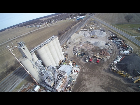 Oberlin Farms Demolition & Recycling, Bryan, Ohio - a drone's view