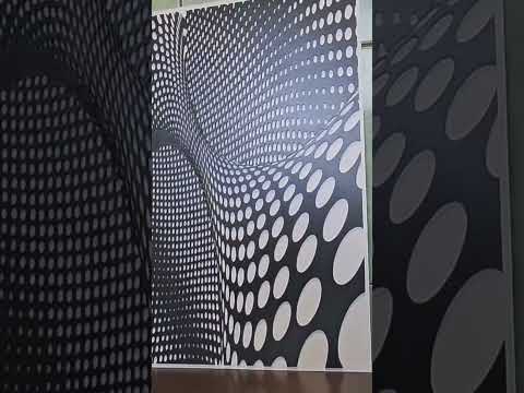 Wall Panel Decor"Optical illusion"art  dxf, Svg,emf,pdf for CNC, #campursari artpattern, laser cut