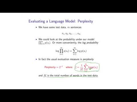 Natural Language Processing by Michael Collins, Columbia University P8  06 Eval