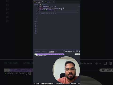 Spread Syntax in javascript #code #javascript #nodejs #codewithpawan