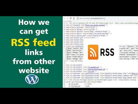 RSS FEED |How we can get RSS feed from other websites | Auto post links |Blog post