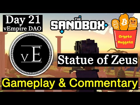 The Sandbox Season 3 Alpha | vEmpire DAO | Seven Wonders Statue of Zeus | Gameplay & Commentary