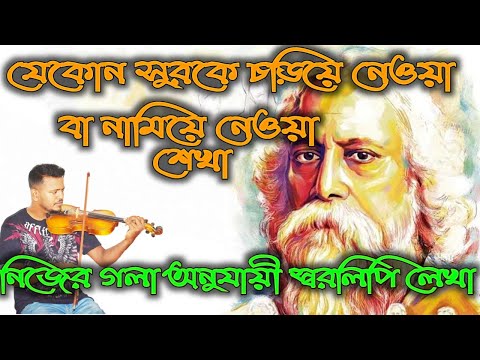 স্বরলিপি নিজের গলা অনুযায়ী তৈরি করার পদ্ধতি/ change notation as your voice /