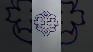 8-2 Simple rangoli designs for beginners| Chukkala muggulu| Festival muggulu| Jeevitha nune
