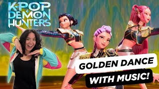 Golden – HUNTR/X Dance Tutorial  (with music!) ✨ Official Movie Choreography | K-Pop Demon Hunters