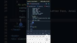 "Facebook Logo" HTML-CSS Part -3|| #css#css3#html5 #mobile#webdevelopment#final
