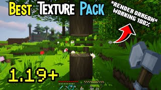 Best Texture Pack for Mcpe  1.19+ | Render Dragon Working 1000% | Low end device| Gameradiplayz