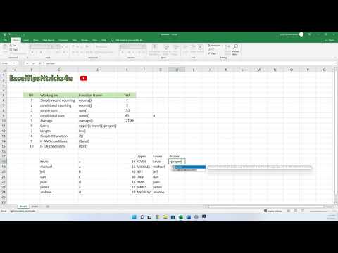 Top 10 Excel Functions for beginners: Excel tips and Tricks Beginner Guide