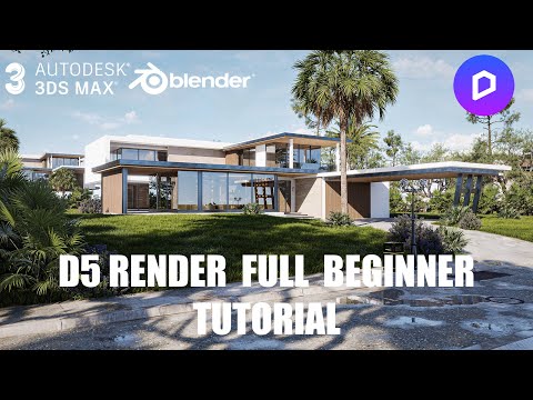 D5 Render - Full Beginner Tutorial And Overview With Blender