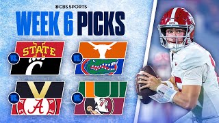 Picks for EVERY Top 25 game in College Football [Full Week 6 Predictions]