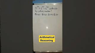 Arithmetical Reasoning 🤔 // 5 // #shorts #arithmetic  #reasoning  #trending #maths