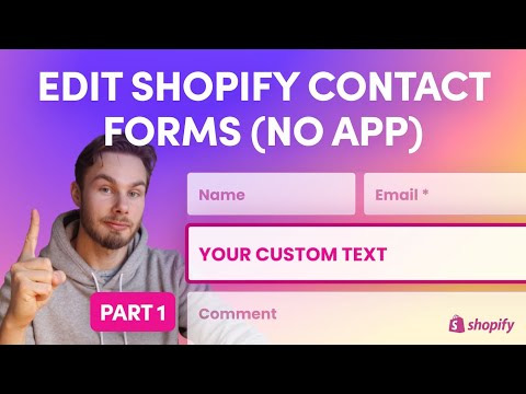 Editing Shopify Contact Forms Without an App - Part 1