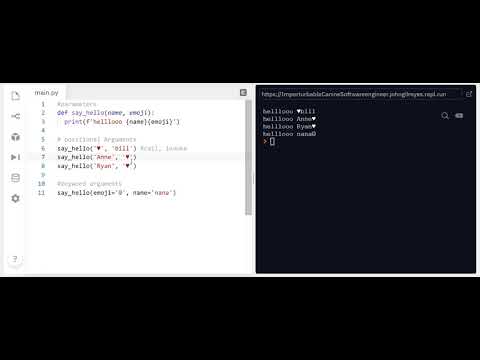 Python101: Default Parameters and Keywords
