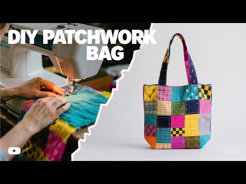 Eco-friendly bag: Creating beauty from recycled fabric waste / Innovation in sewing with patchwork