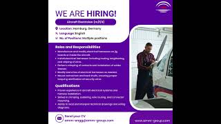 We’re #Hiring || Position: Aircraft Electrician (m/f/d)