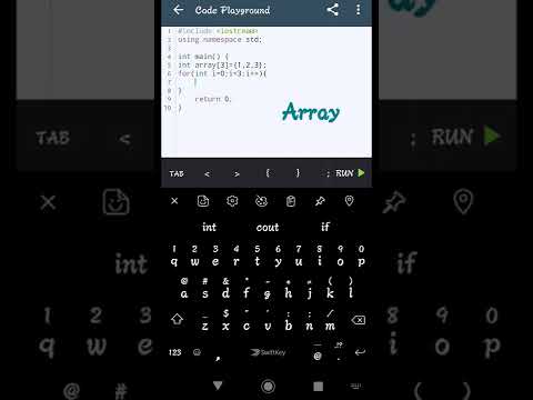 C++ program to print elements of array #array #coding