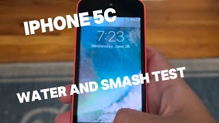 iPhone 5c water and drop test 