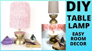 HOW TO MAKE TABLE LAMP AT HOME || DOLLAR TREE DIY MODERN ROOM DECOR 2020 || DIY HOME DECOR