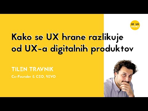 Kako se UX hrane razlikuje od UX-a digitalnih produktov