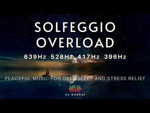 3 Hour BLACK SCREEN Ocean Waves & RELAXATION music | 396Hz + 417Hz + 528Hz + 639Hz Simultaneous Tone