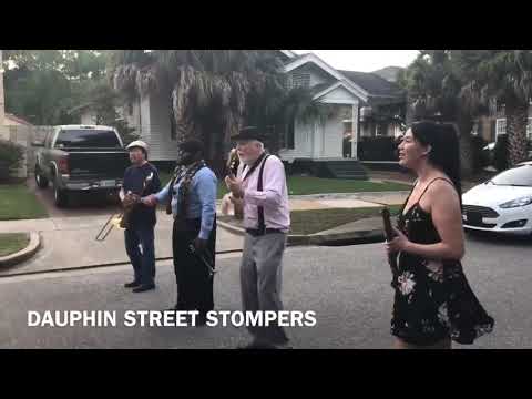 Dauphin Street Stompers Second Line in Mobile, AL