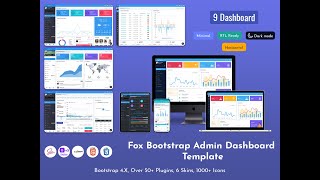 Responsive Bootstrap Admin Dashboard & Web App Template – Fox
