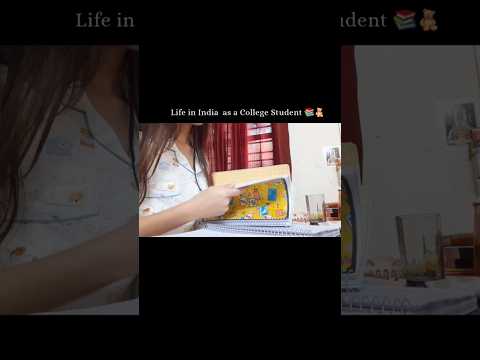 Life in India 📚🧸 as a College Student 💌 #adulting #lifeinindia #aestheticshorts