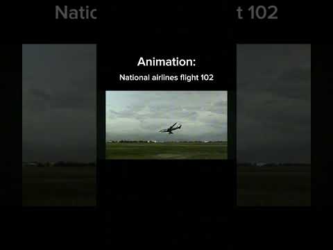 National airlines flight 102🇦🇫 | Animation/Real footage | #B747 #aviationcrash #edit