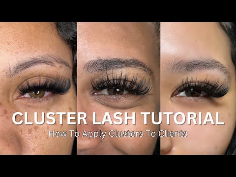HOW TO APPLY CLUSTER LASHES | CLUSTER LASH TUTORIAL 2025