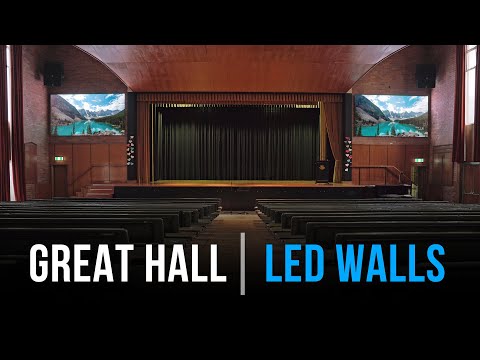 Abbostsleigh School - Great Hall - LED Walls