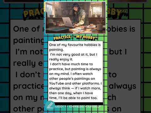 【Day 3 | More “My Hobby” Examples】10週英語蛻變計劃 Write & Speak English with Me!  #learnenglish  #english