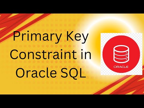 Primary Key Constraint in Oracle SQL