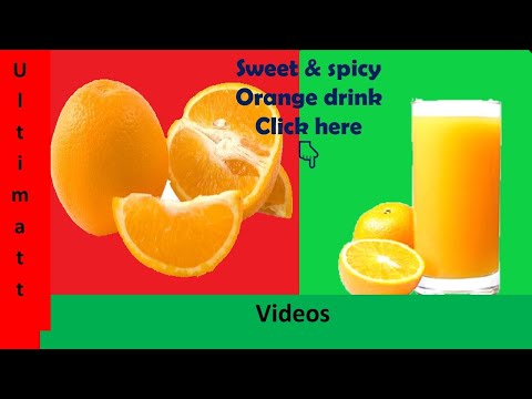 How to make a spicy orange juice at home