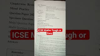 ICSE Class 10 maths ka paper tough aaega ya easy 2026 board exam #icse2026 #icsewallah #icse #maths