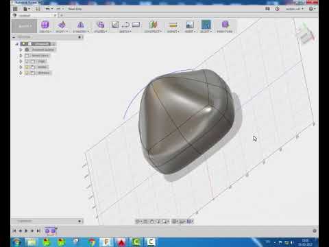 Autodesk Fusion 360 Tutorial.....Application Of "SCUPLT (Surface) --- Pull " Tool.