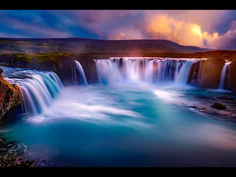 1 heure de musique relaxante avec des chutes d'eau magnifique, musique apaisante et inspirante