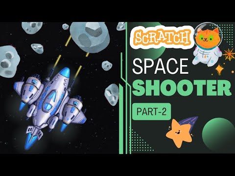 Space Shooter Game in Scratch  Part - 2 || Scratch Tutorial || Shooter Game || Dodging Game