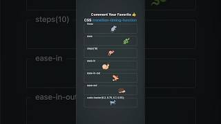 Transition timing function using CSS🧑‍💻 Comment your Favorite👍🏻 #coding #programming #csstricks #css