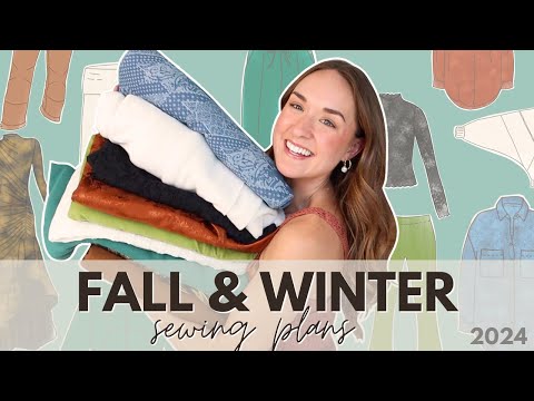 My Fall & Winter Sewing Plans! | 2024 | fabric, sewing patterns, and sketches