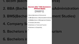 after plus two | degree   commerce #commerce #commerceclasses #plustwo #degree #course #university