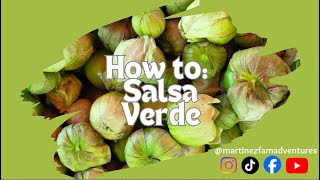 Quick and Simple Salsa Verde! Only three ingredients needed!
