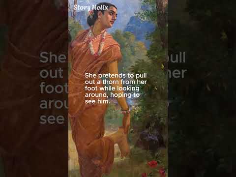 Shakuntula looking for Dushyanta - Painting by Raja Ravi Varma #shorts #sanatandharma