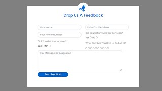How to create Feedback Form in HTML and CSS