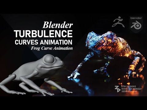 Blender - Curve Turbulence Animation using Blender | GTM Designs™