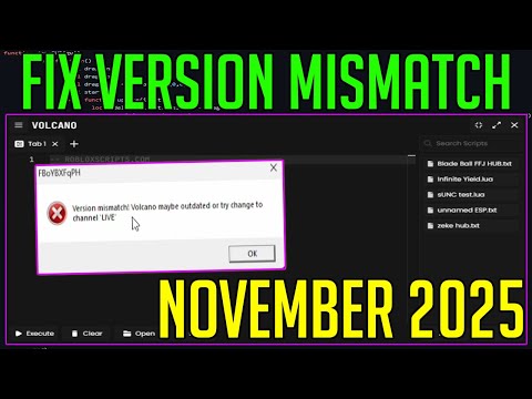 HOW TO FIX VERSION MISMATCH EASY! VOLCANO | WAVE | SOLARA | XENO | POTASSIUM | SELIWARE & MORE!