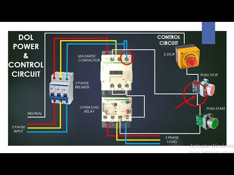 DOL starter | motor control | #viral #motor #electricalengineering #electricalknowledge