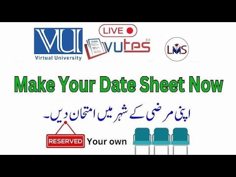 Make your Date Sheet – NOW