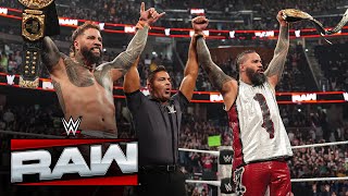 The Usos WIN World Tag Team Title against AJ Styles & Dragon Lee: Raw highlights, Dec. 29, 2025