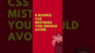 CSS Mistakes You Should Avoid l #Shorts